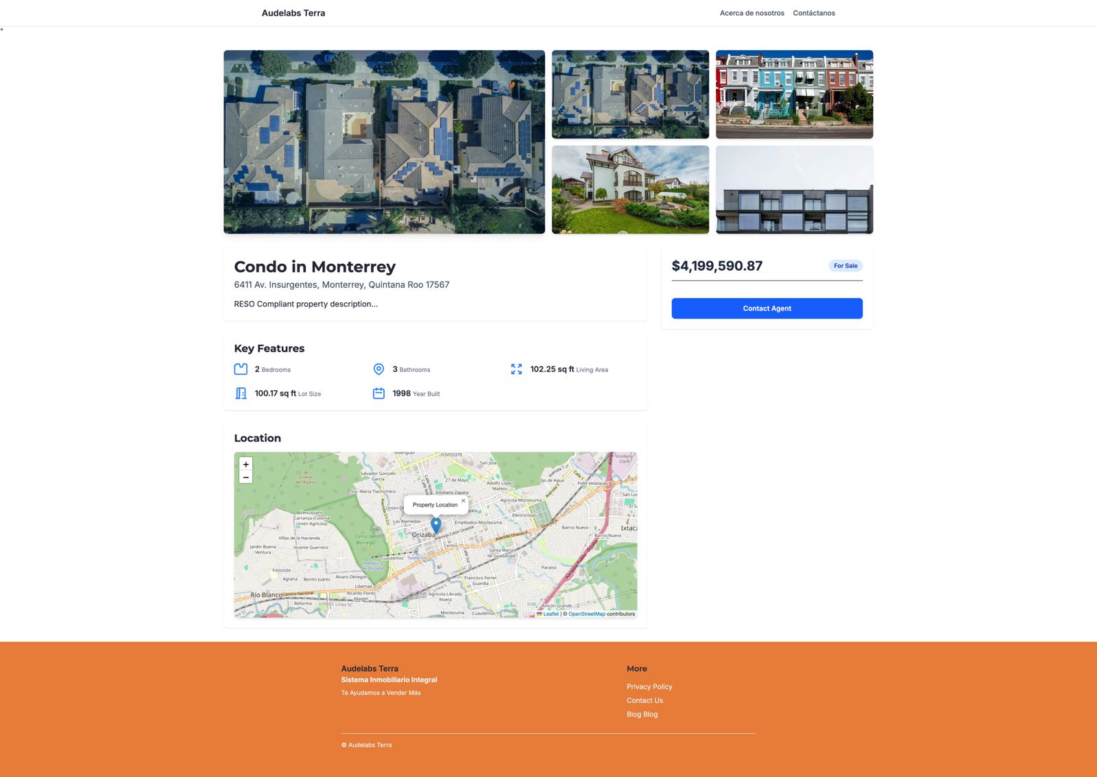 Presentación profesional de desarrollos inmobiliarios